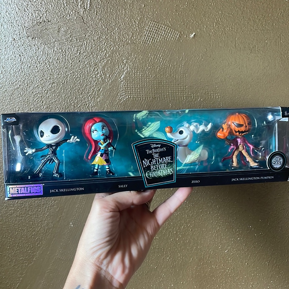 Metalfigs Nightmare Before Christmas Collectible Figurine Set / NIB